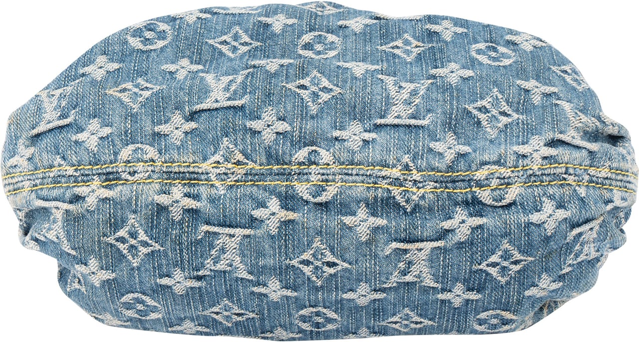 Louis Vuitton Louis Vuitton Denim Monogram Pleaty Handbag Blauw