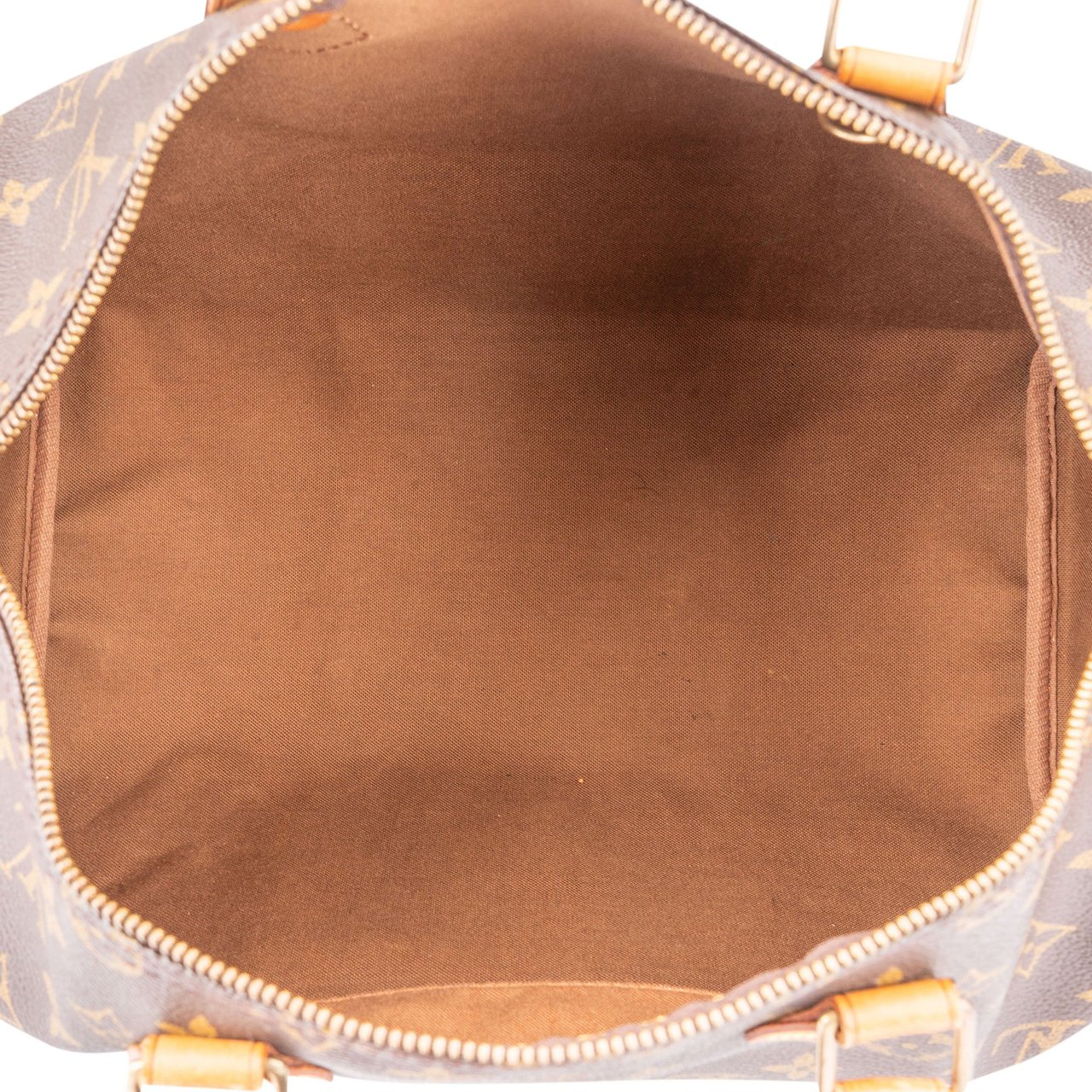 Louis Vuitton Louis Vuitton Canvas Monogram Speedy 35 Handbag Bruin