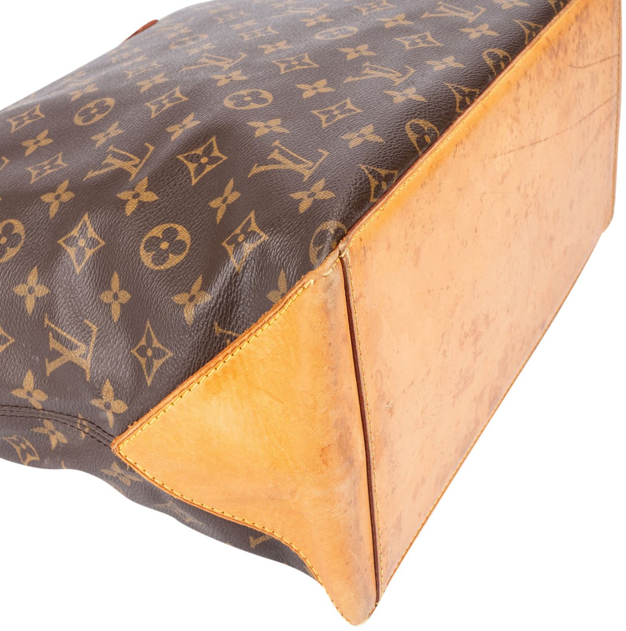 Louis Vuitton Louis Vuitton Canvas Monogram Cabas Mezzo Shoulder Bag Bruin