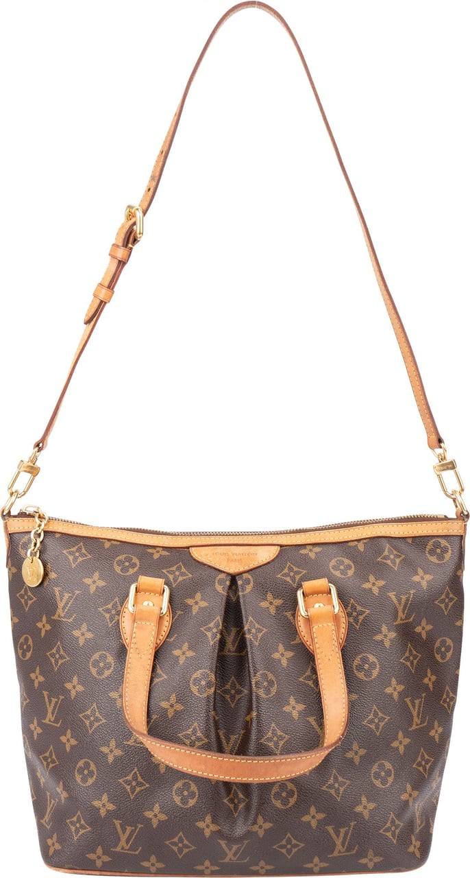Louis Vuitton Louis Vuitton Canvas Monogram Palermo PM Handbag Bruin