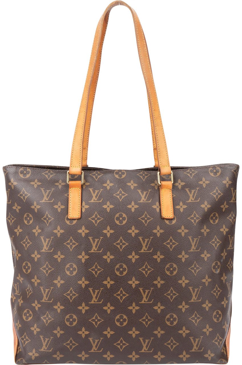 Louis Vuitton Louis Vuitton Canvas Monogram Cabas Mezzo Shoulder Bag Bruin