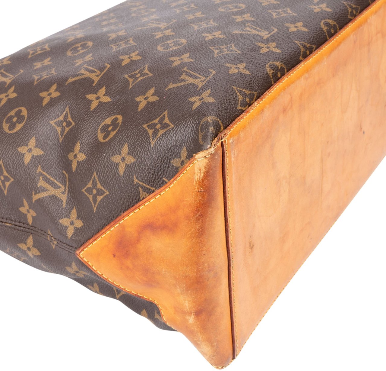 Louis Vuitton Louis Vuitton Canvas Monogram Cabas Mezzo Shoulder Bag Bruin