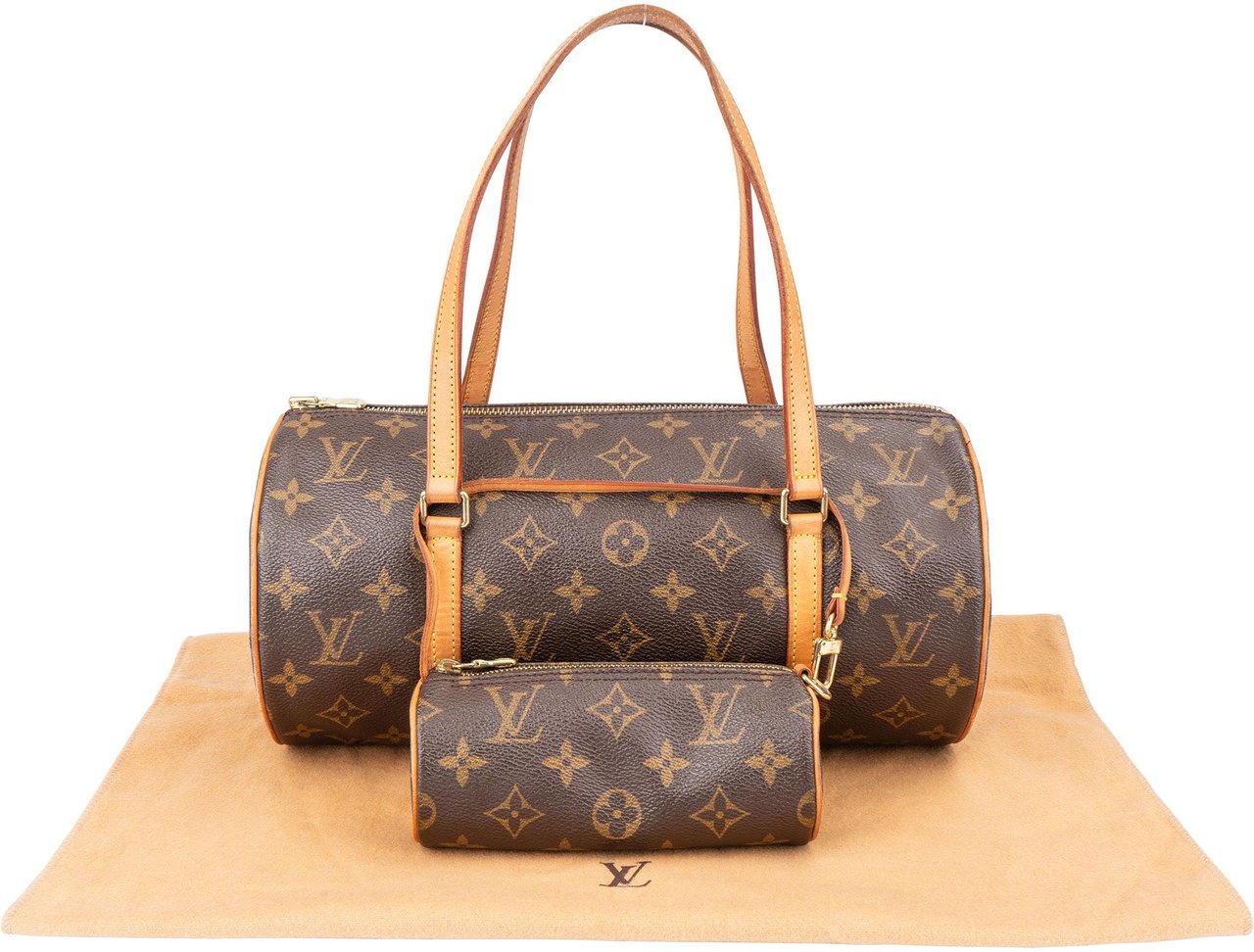 Louis Vuitton Louis Vuitton Canvas Monogram Papillon Set Handbag Bruin