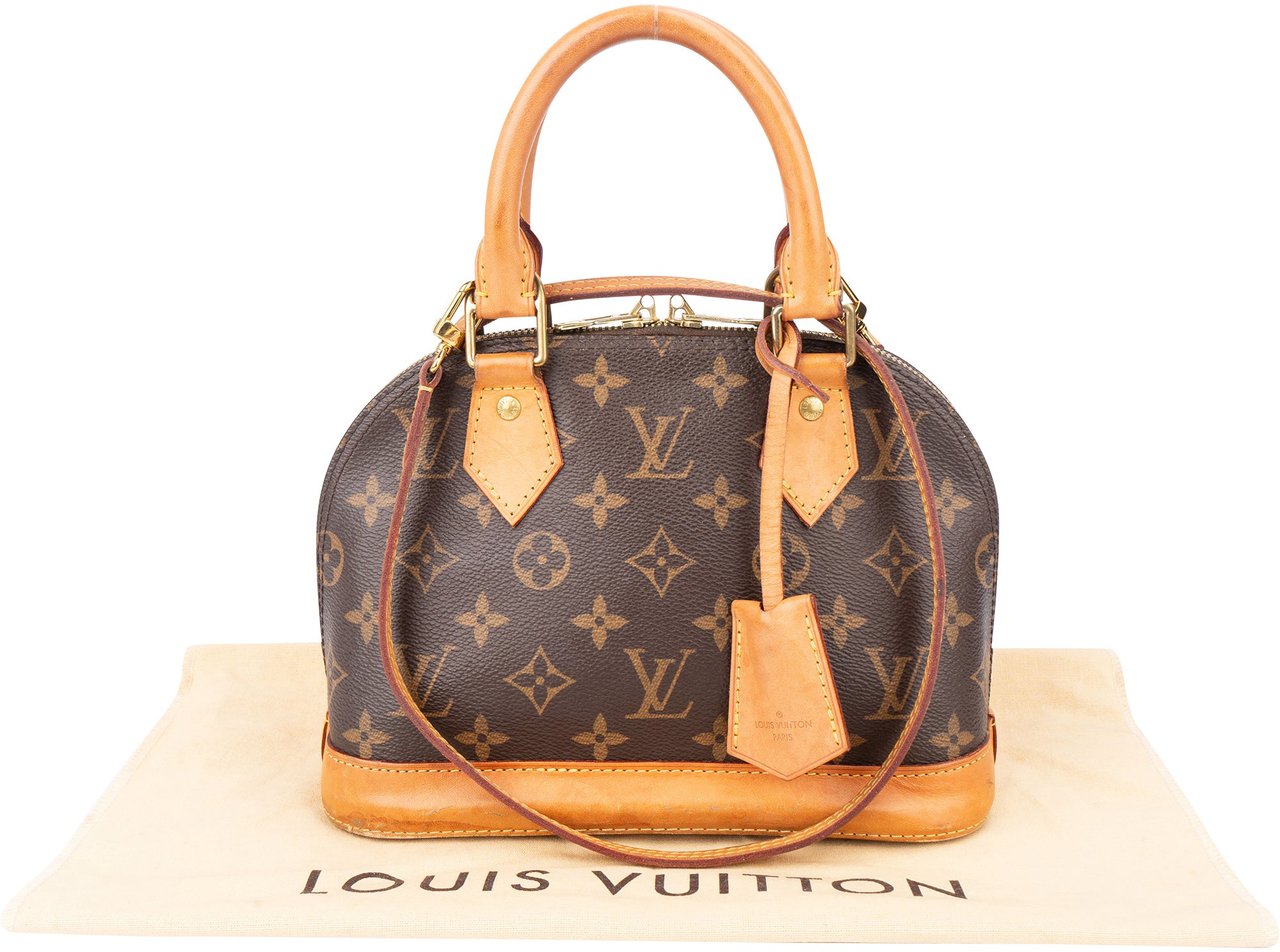 Louis Vuitton Canvas Monogram Alma BB Handbag Bruin
