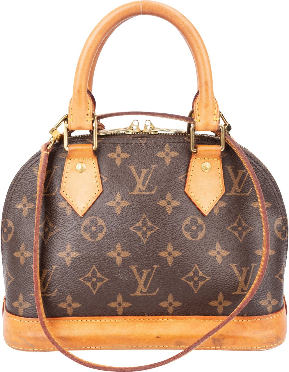 Louis Vuitton Canvas Monogram Alma BB Handbag Bruin