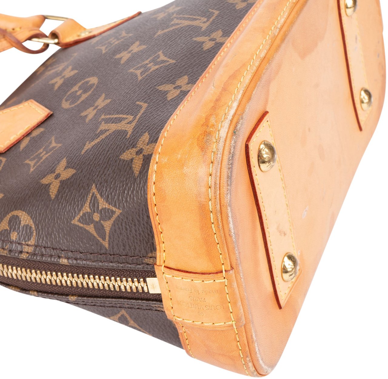 Louis Vuitton Canvas Monogram Alma BB Handbag Bruin