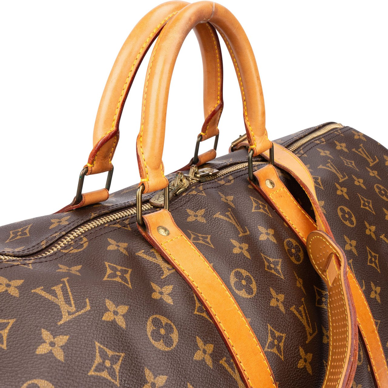 Louis Vuitton Louis Vuitton Canvas Monogram Keepall 55 Bandouliere Bruin