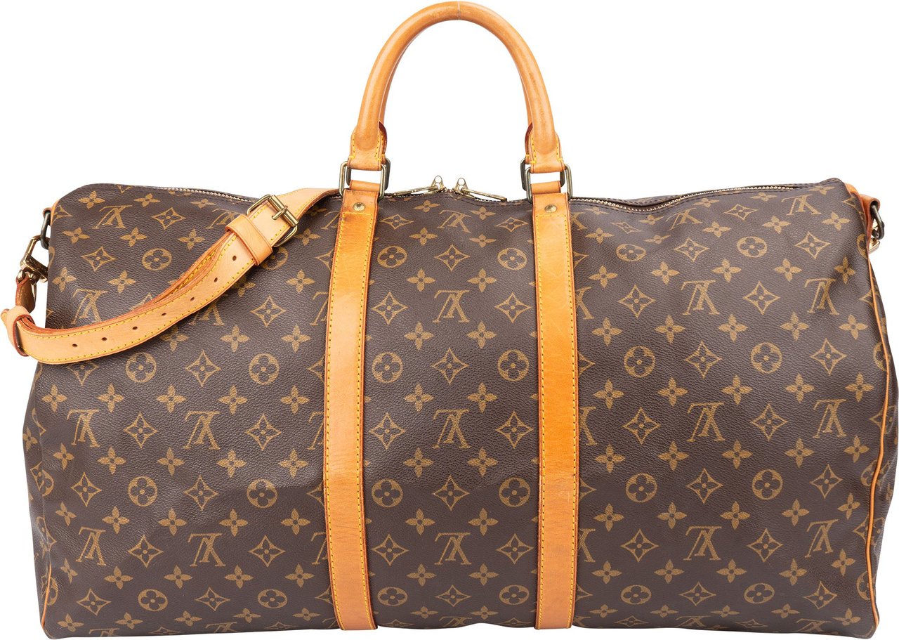 Louis Vuitton Louis Vuitton Canvas Monogram Keepall 55 Bandouliere Bruin