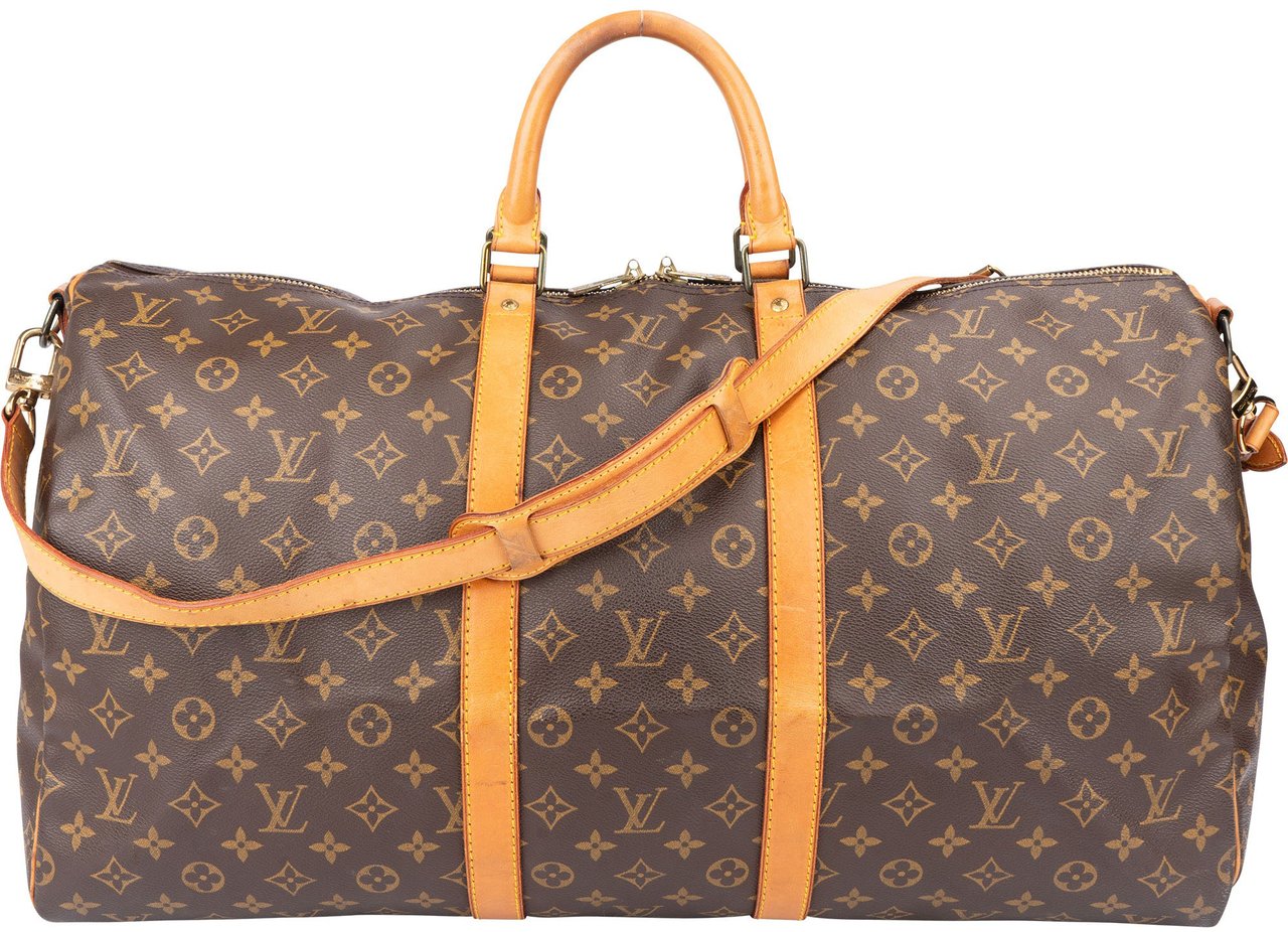 Louis Vuitton Louis Vuitton Canvas Monogram Keepall 55 Bandouliere Bruin