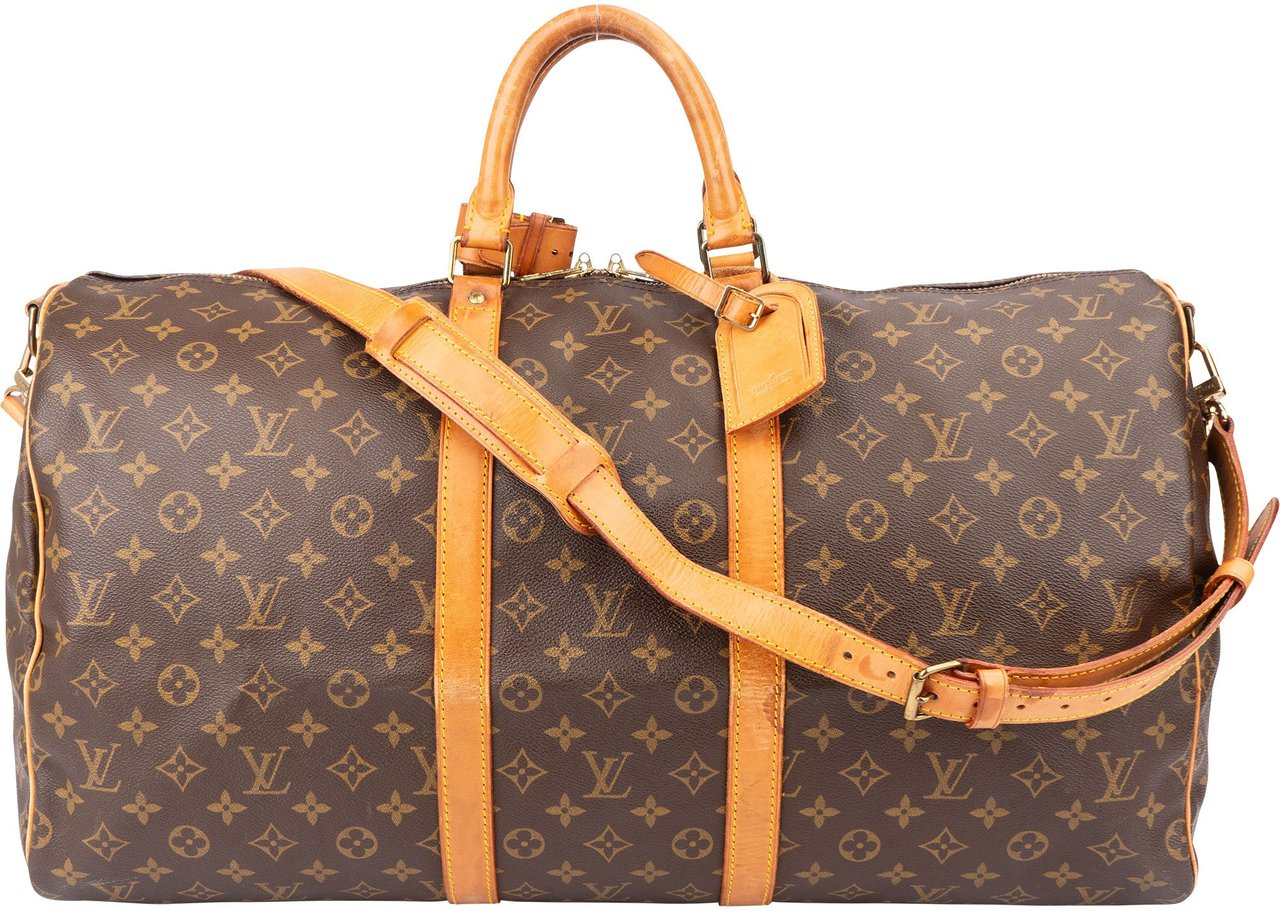 Louis Vuitton Louis Vuitton Canvas Monogram Keepall 55 Bandouliere Bruin