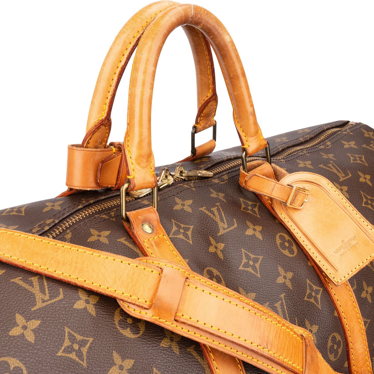 Louis Vuitton Louis Vuitton Canvas Monogram Keepall 55 Bandouliere Bruin