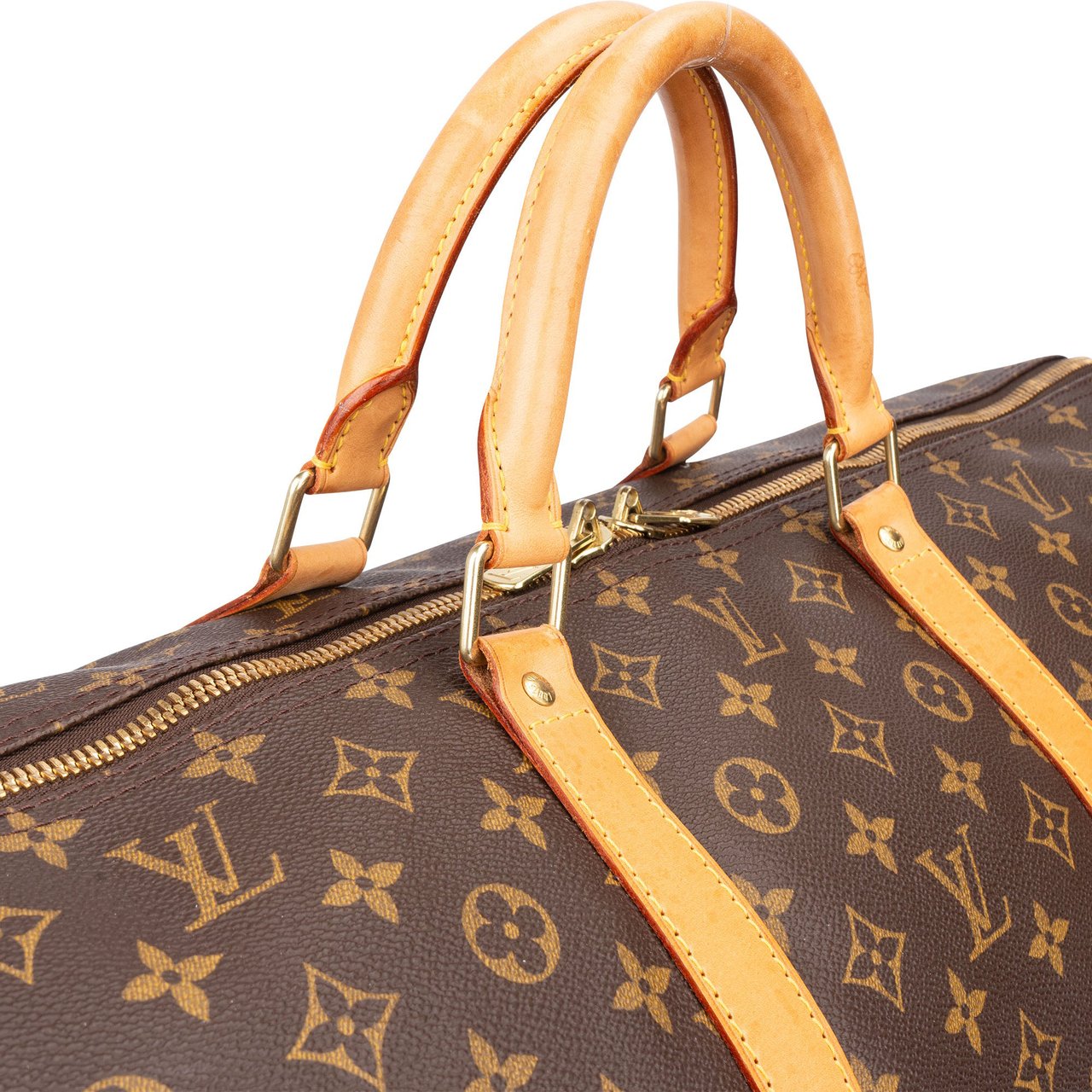 Louis Vuitton Louis Vuitton Canvas Monogram Keepall 60 Bandouliere Bruin