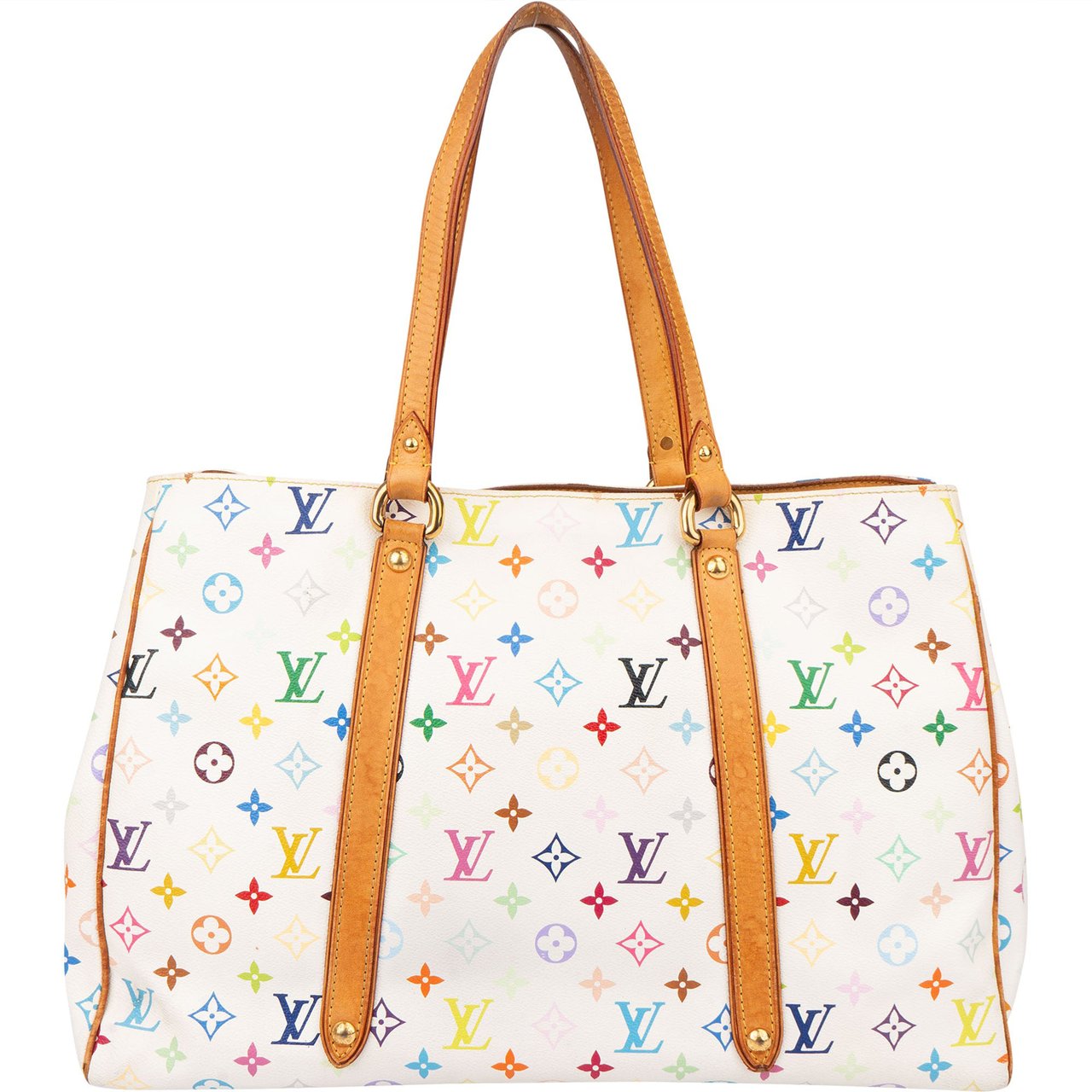 Louis Vuitton Louis Vuitton Murakami Multicolor Aurelia GM Handbag Wit