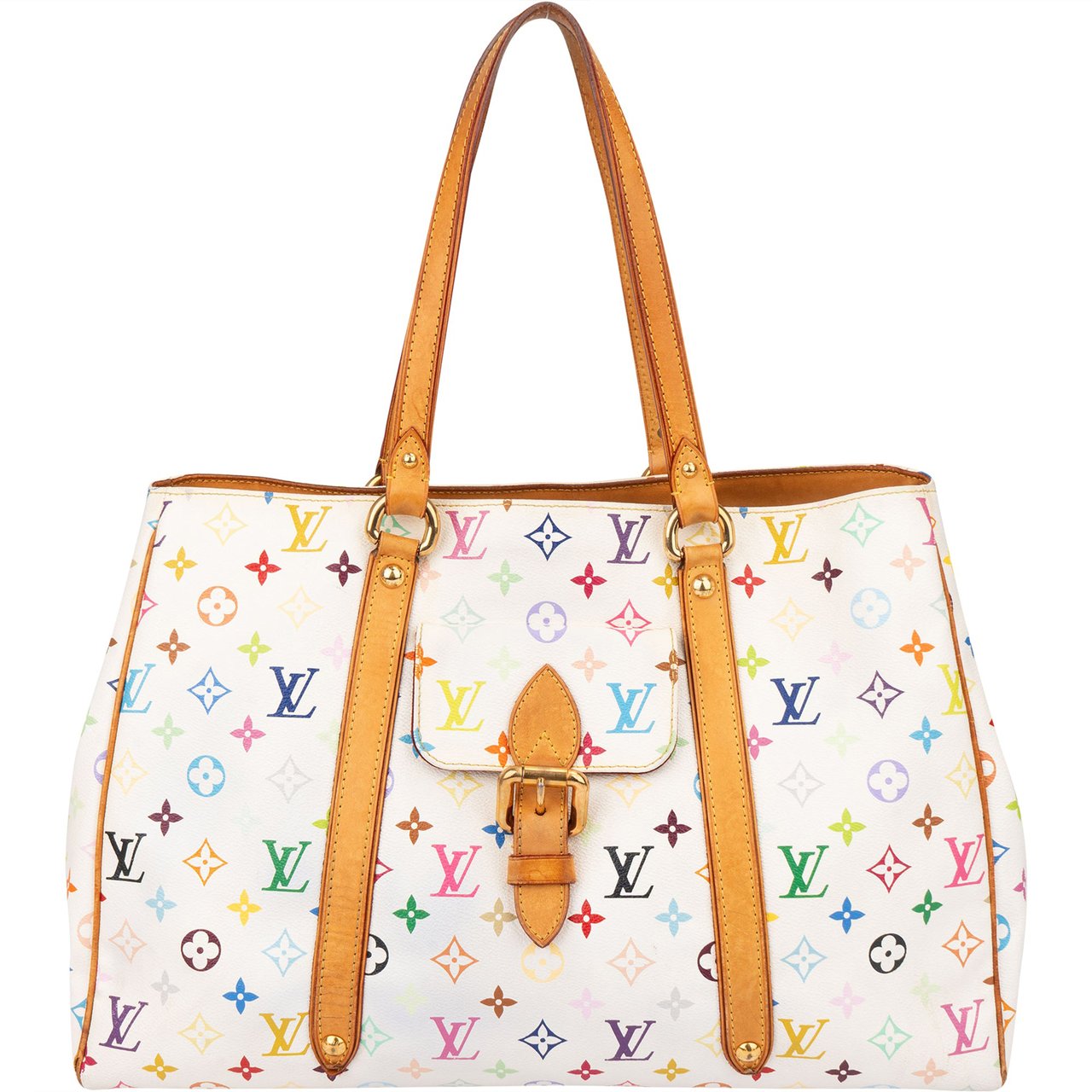 Louis Vuitton Louis Vuitton Murakami Multicolor Aurelia GM Handbag Wit