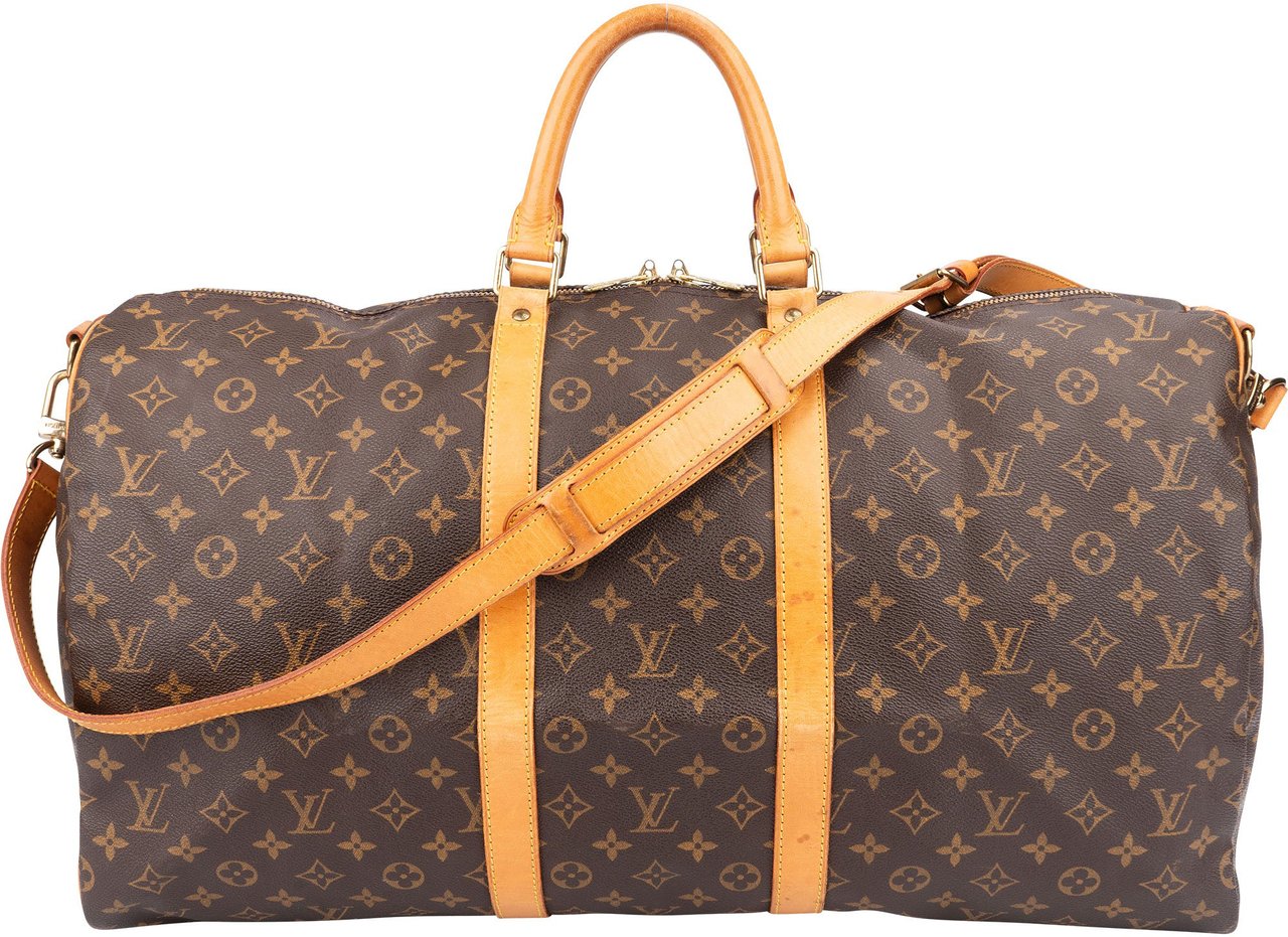 Louis Vuitton Louis Vuitton Canvas Monogram Keepall 55 Bandouliere Bruin