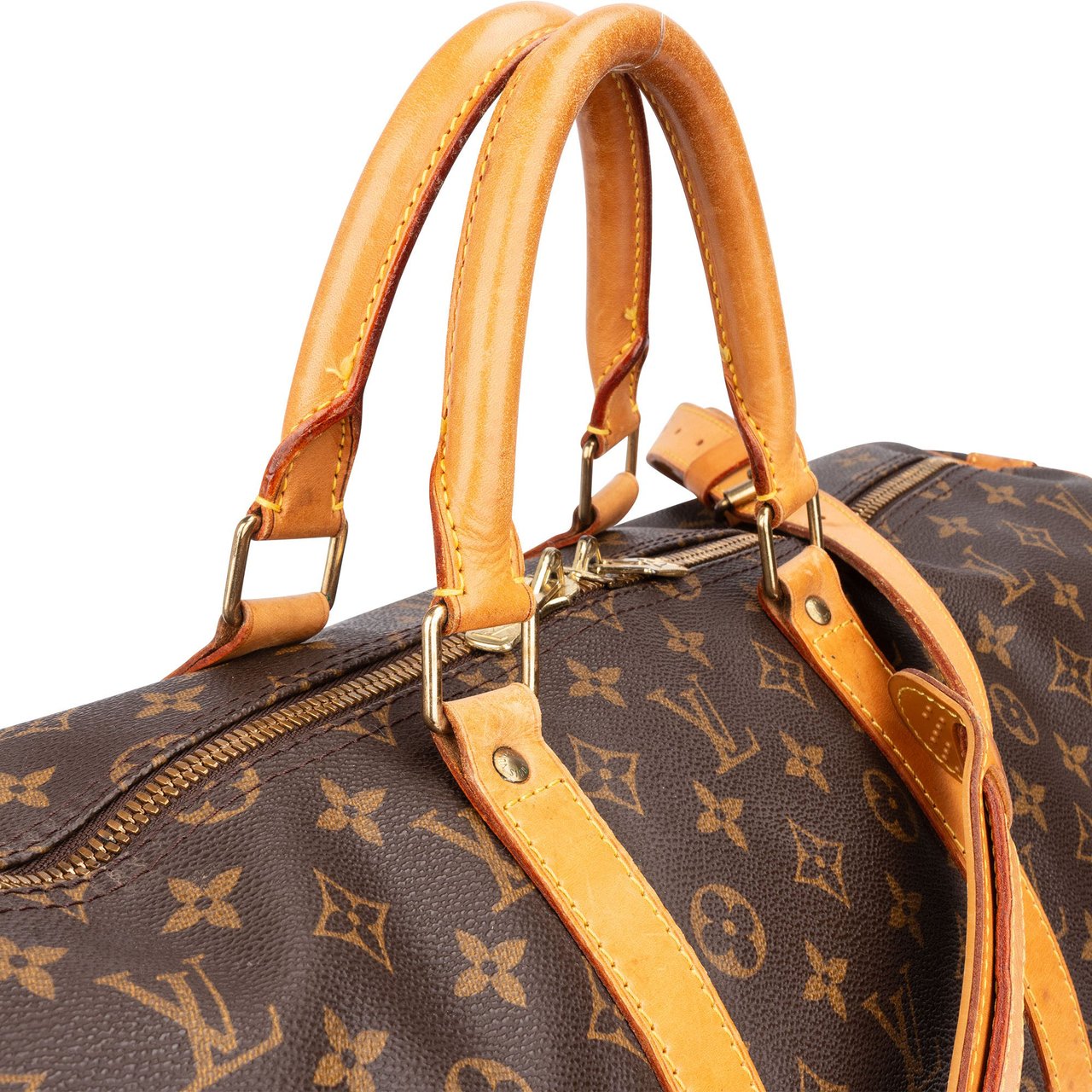 Louis Vuitton Louis Vuitton Canvas Monogram Keepall 55 Bandouliere Bruin