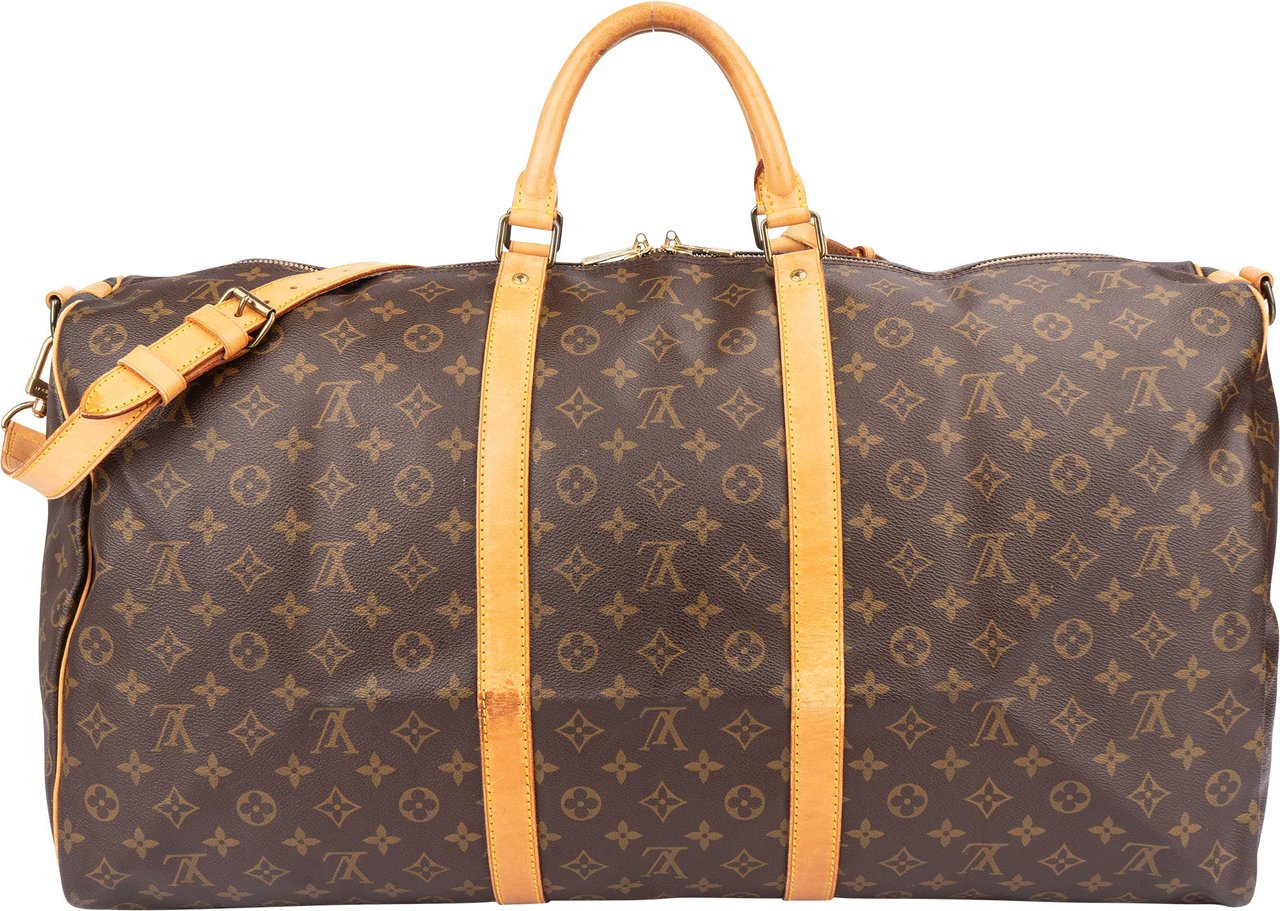 Louis Vuitton Louis Vuitton Canvas Monogram Keepall 60 Bandouliere Bruin