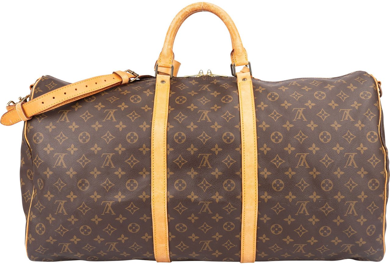 Louis Vuitton Louis Vuitton Canvas Monogram Keepall 60 Bandouliere Bruin