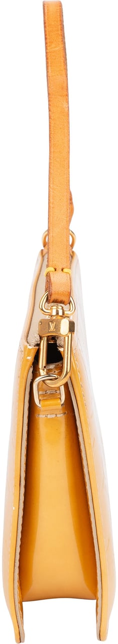 Louis Vuitton Vernis Monogram Lexington Pochette Handbag Geel