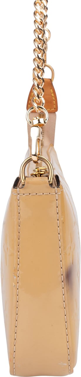 Louis Vuitton Louis Vuitton Vernis Monogram Pochette Accessoire NM Shoulder Bag Geel