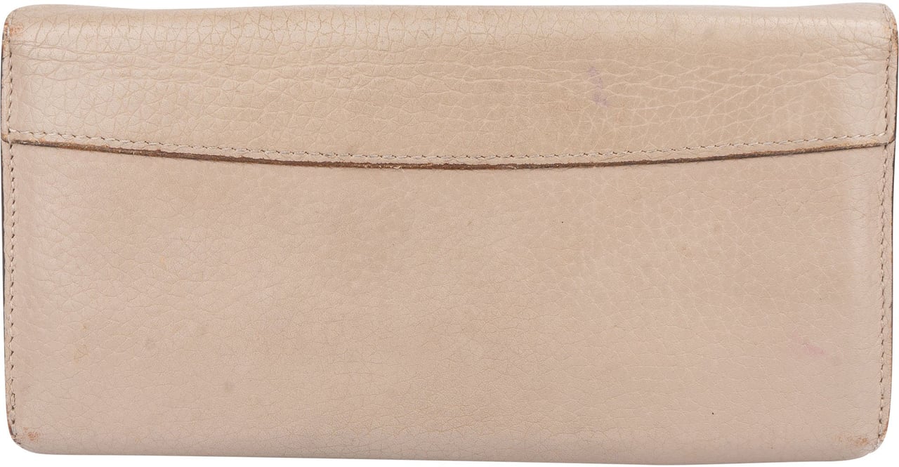 Louis Vuitton Louis Vuitton Taurillon Leather Capucines Wallet Beige