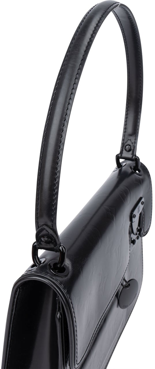 Louis Vuitton Louis Vuitton Mat Glace Monogram Op Art Handbag Zwart