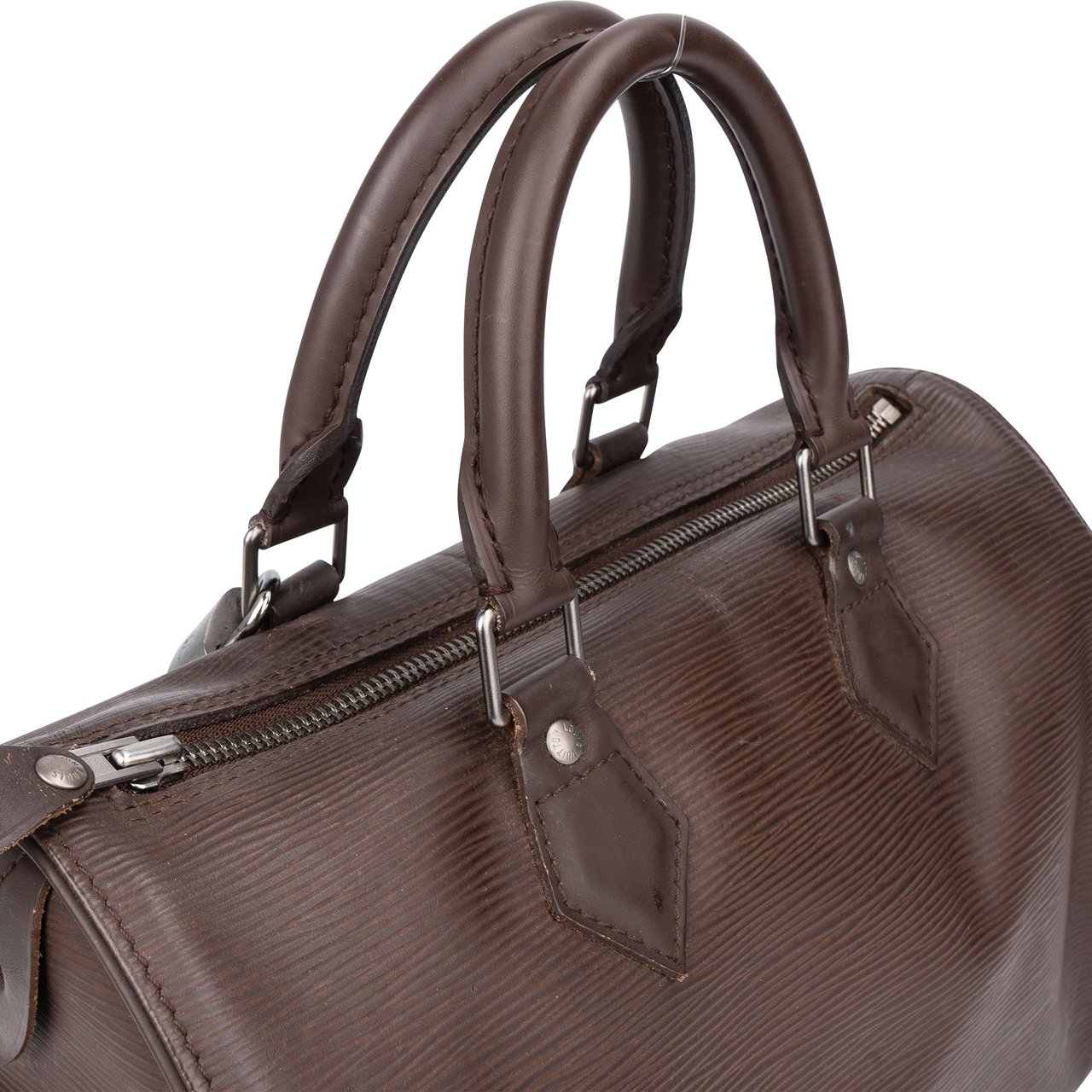 Louis Vuitton Louis Vuitton Brun Taiga Leather Speedy 25 Handbag Bruin