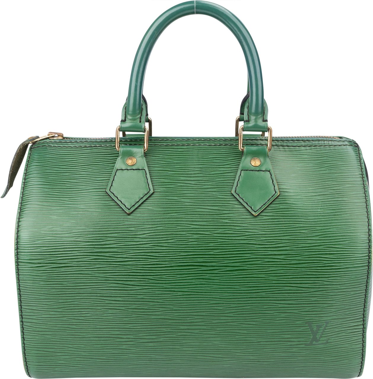 Louis Vuitton Louis Vuitton Vert Epi Leather Speedy 25 Handbag Groen