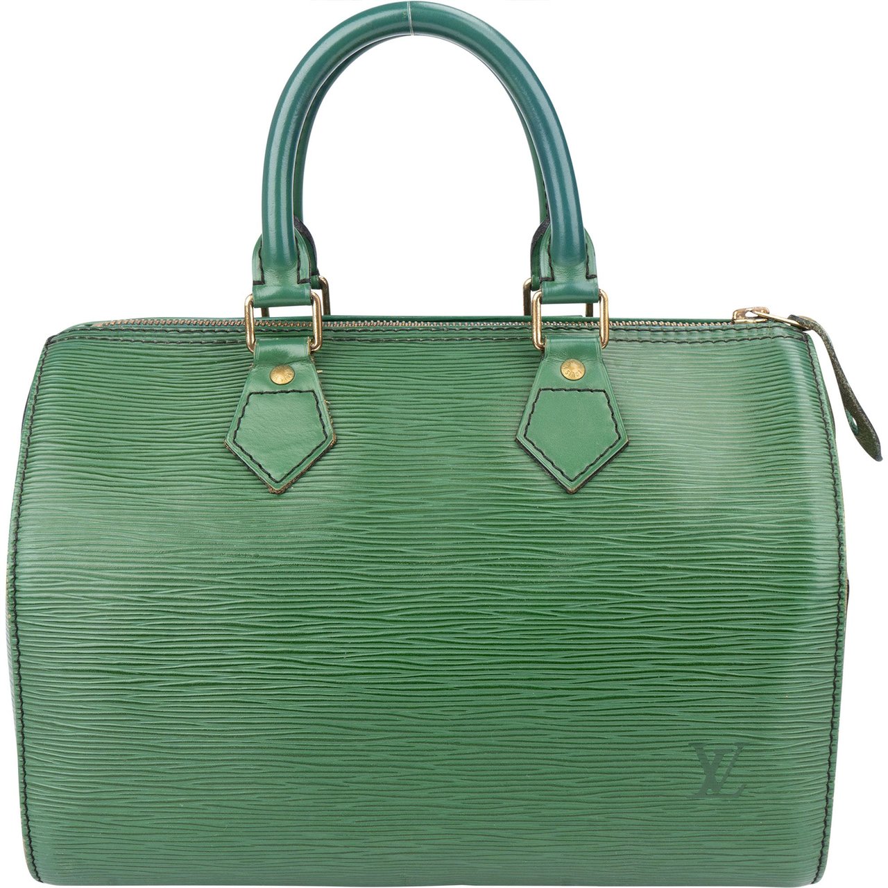 Louis Vuitton Louis Vuitton Vert Epi Leather Speedy 25 Handbag Groen