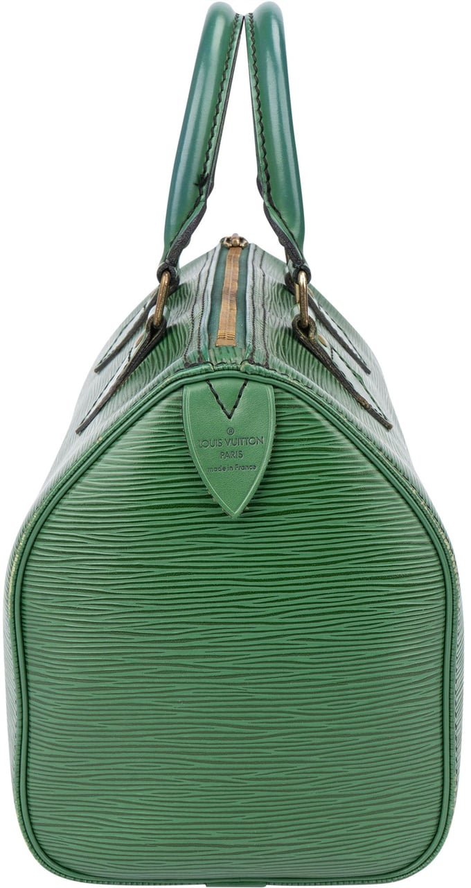 Louis Vuitton Louis Vuitton Vert Epi Leather Speedy 25 Handbag Groen