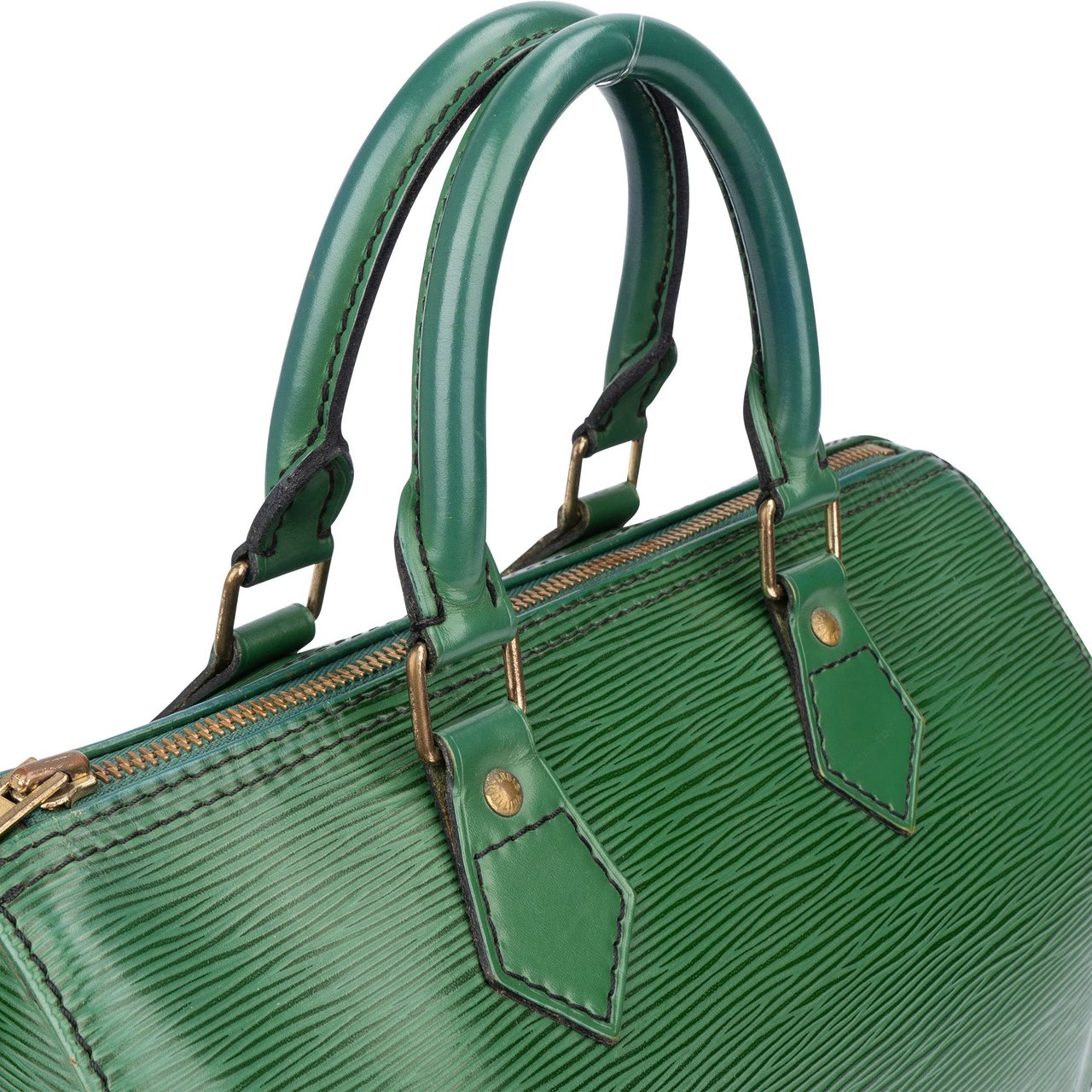 Louis Vuitton Louis Vuitton Vert Epi Leather Speedy 25 Handbag Groen