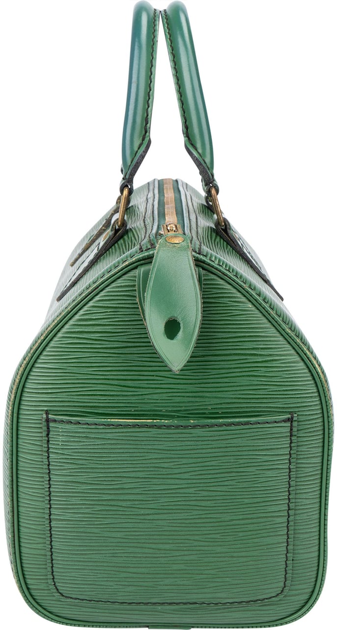 Louis Vuitton Louis Vuitton Vert Epi Leather Speedy 25 Handbag Groen