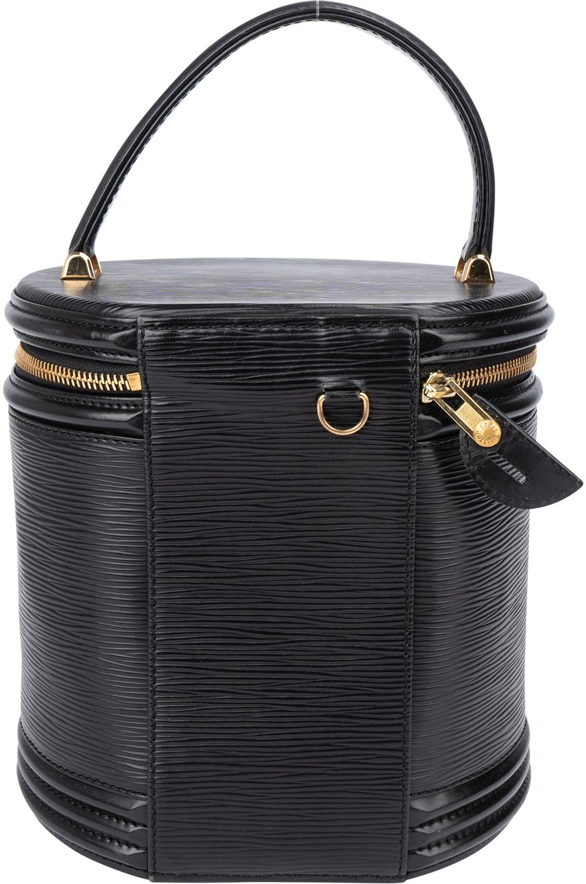Louis Vuitton Louis Vuitton Noir Epi Leather Cannes Handbag Zwart