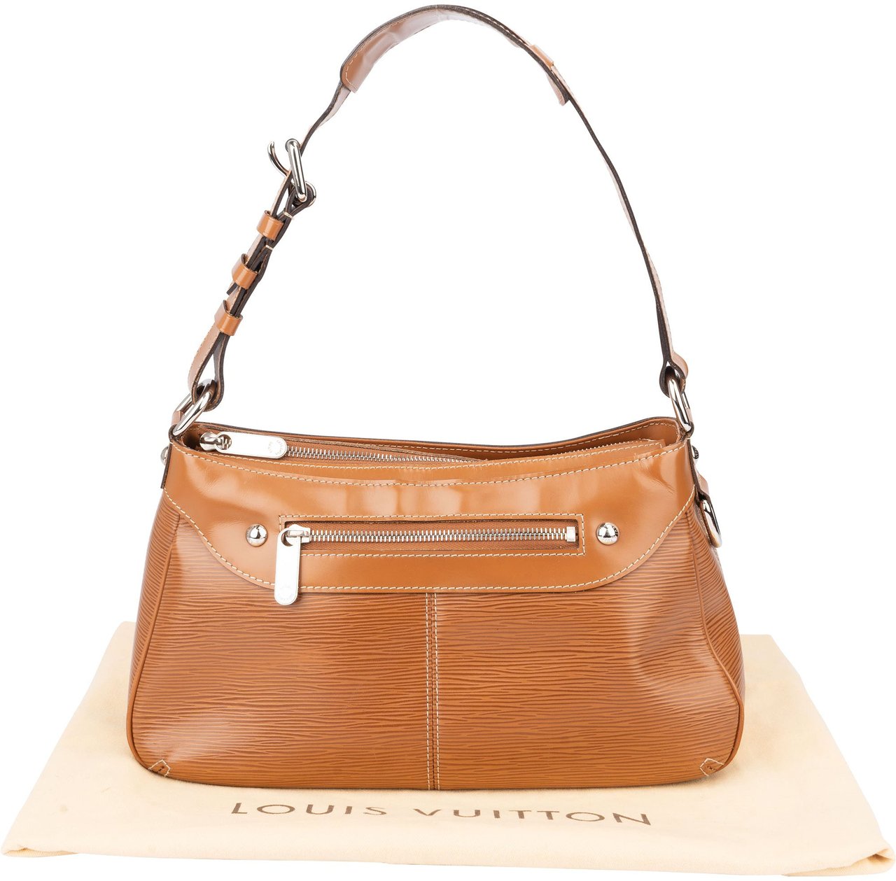 Louis Vuitton Louis Vuitton Cognac Epi Leather Turenne PM Shoulder Bag Bruin