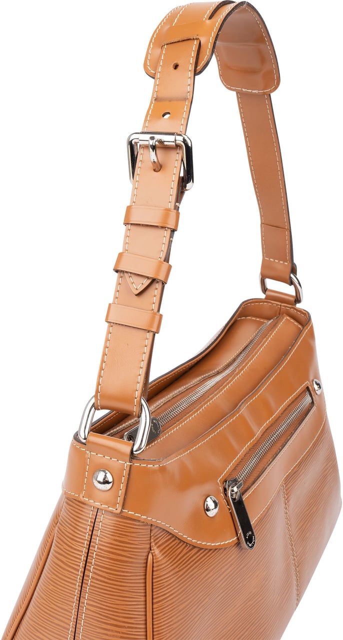 Louis Vuitton Louis Vuitton Cognac Epi Leather Turenne PM Shoulder Bag Bruin