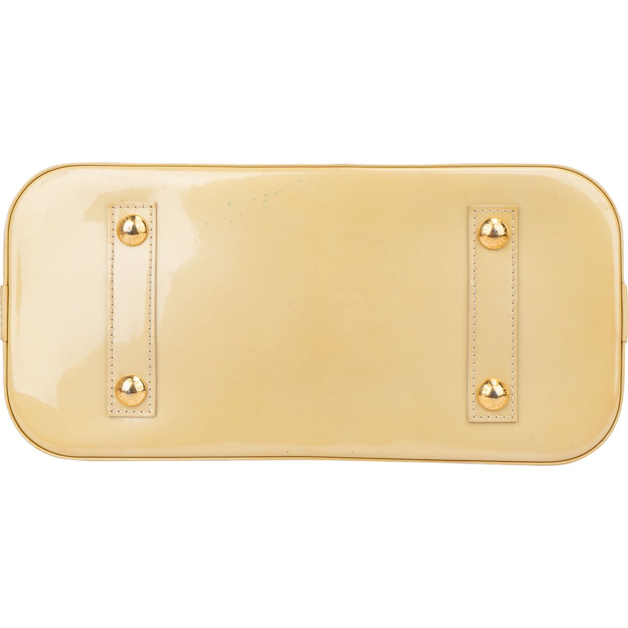 Louis Vuitton Jaune Vernis Monogram Alma PM Handbag Geel