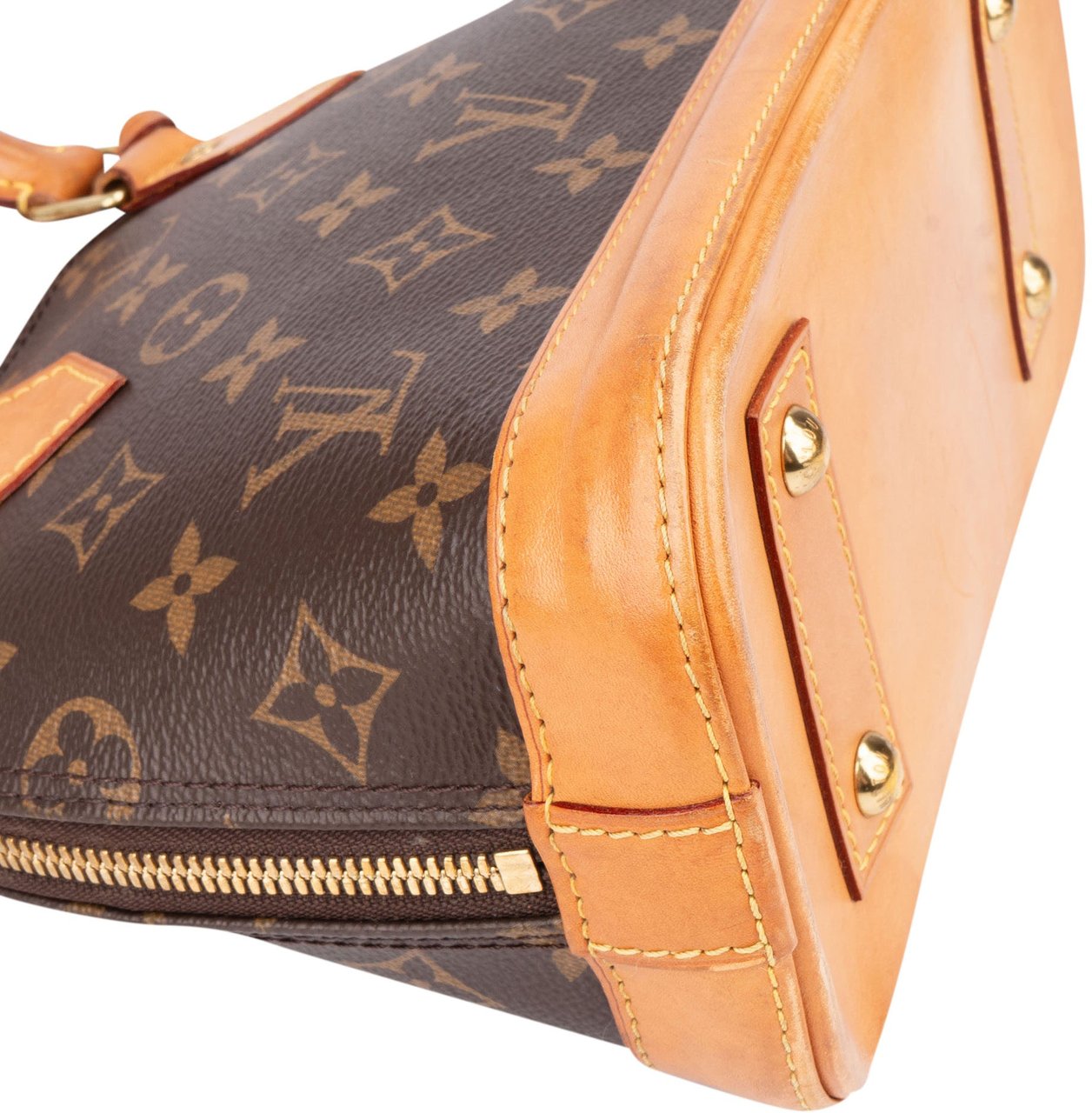 Louis Vuitton Louis Vuitton Canvas Monogram Alma BB Handbag Bruin
