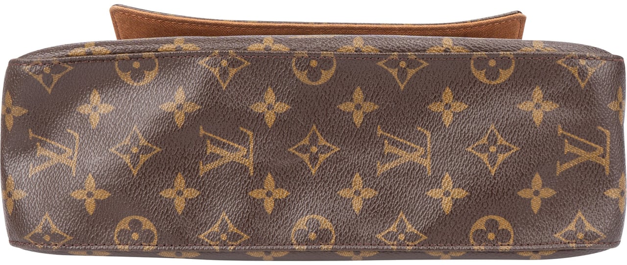 Louis Vuitton Canvas Monogram Looping PM Shoulder Bag Bruin