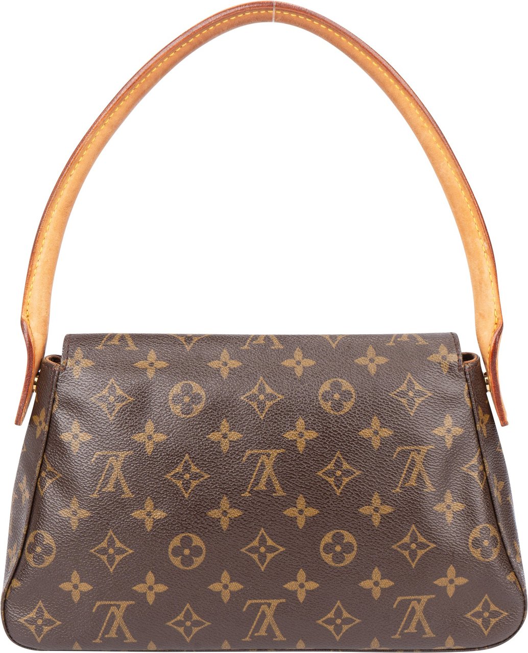 Louis Vuitton Canvas Monogram Looping PM Shoulder Bag Bruin