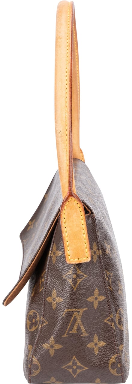 Louis Vuitton Canvas Monogram Looping PM Shoulder Bag Bruin