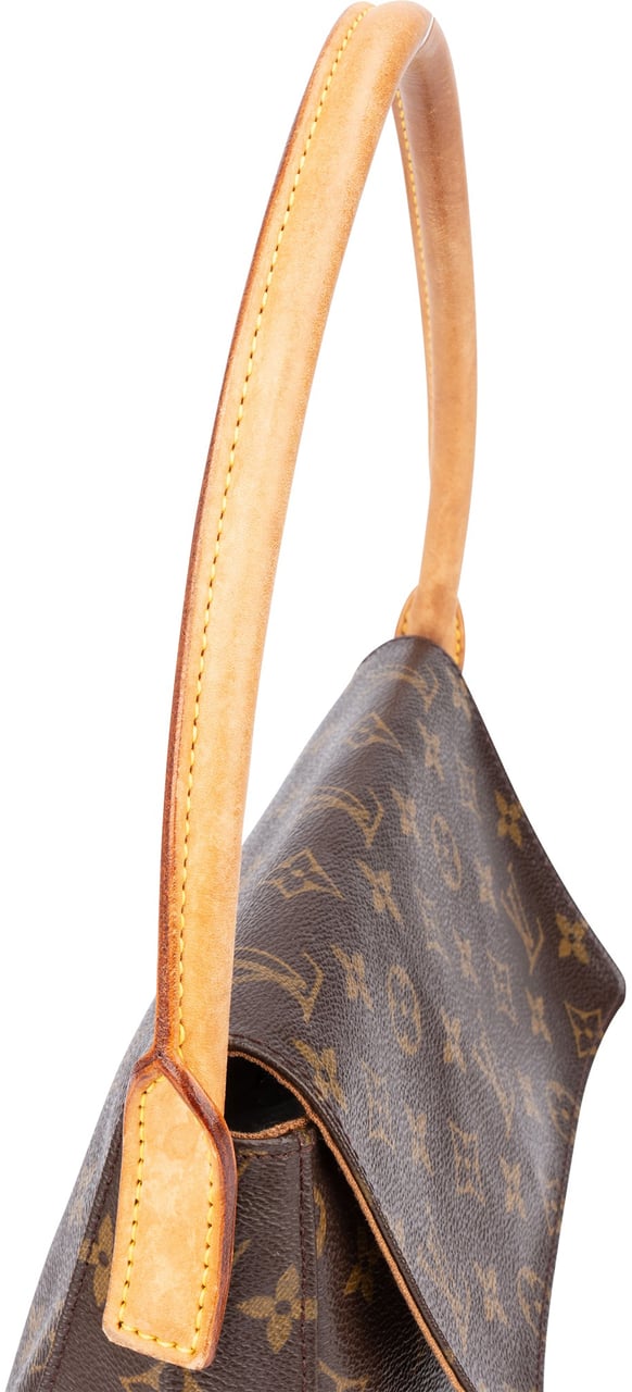 Louis Vuitton Canvas Monogram Looping PM Shoulder Bag Bruin