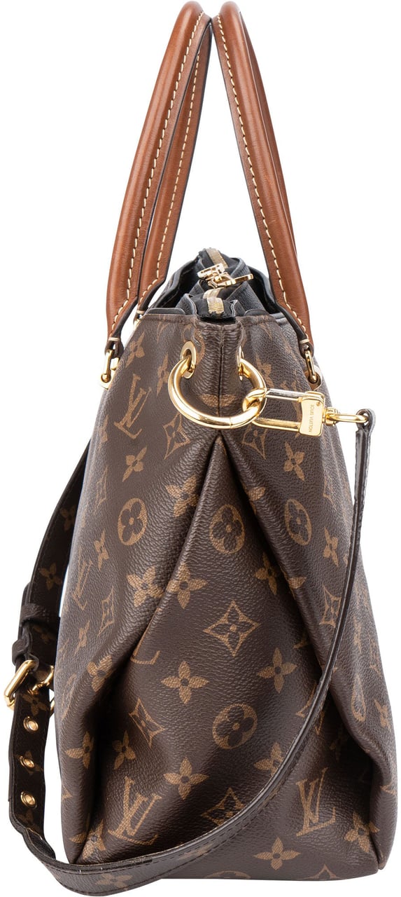 Louis Vuitton Louis Vuitton Canvas Monogram Pallas MM Handbag Bruin