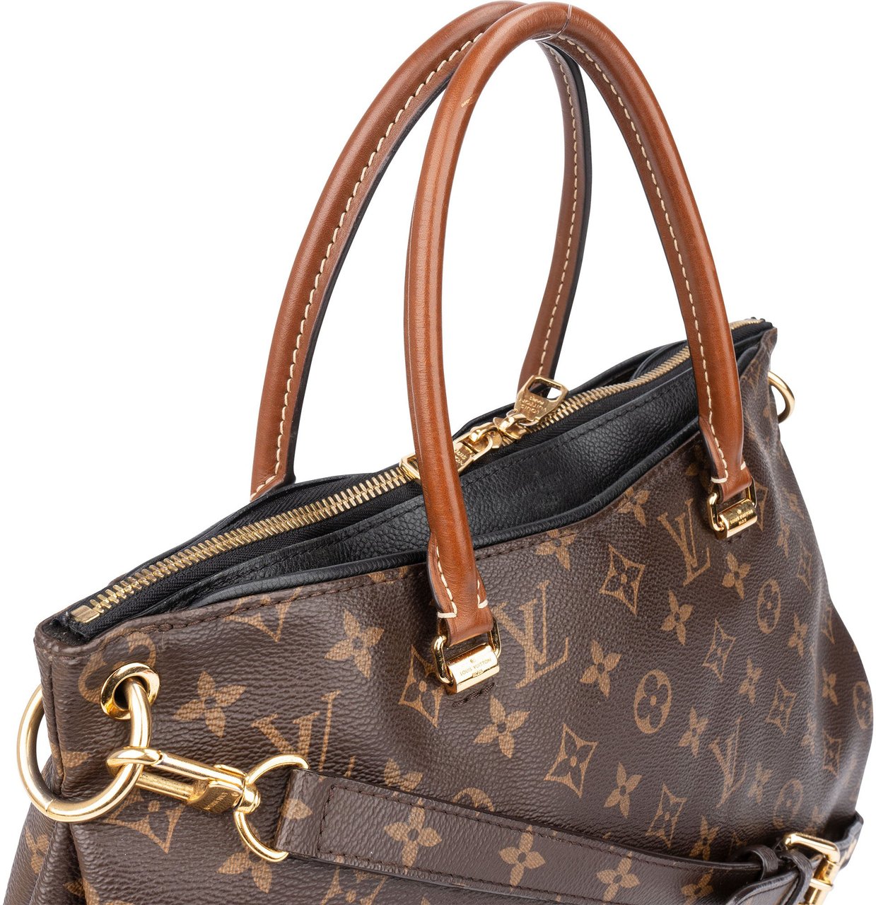 Louis Vuitton Louis Vuitton Canvas Monogram Pallas MM Handbag Bruin