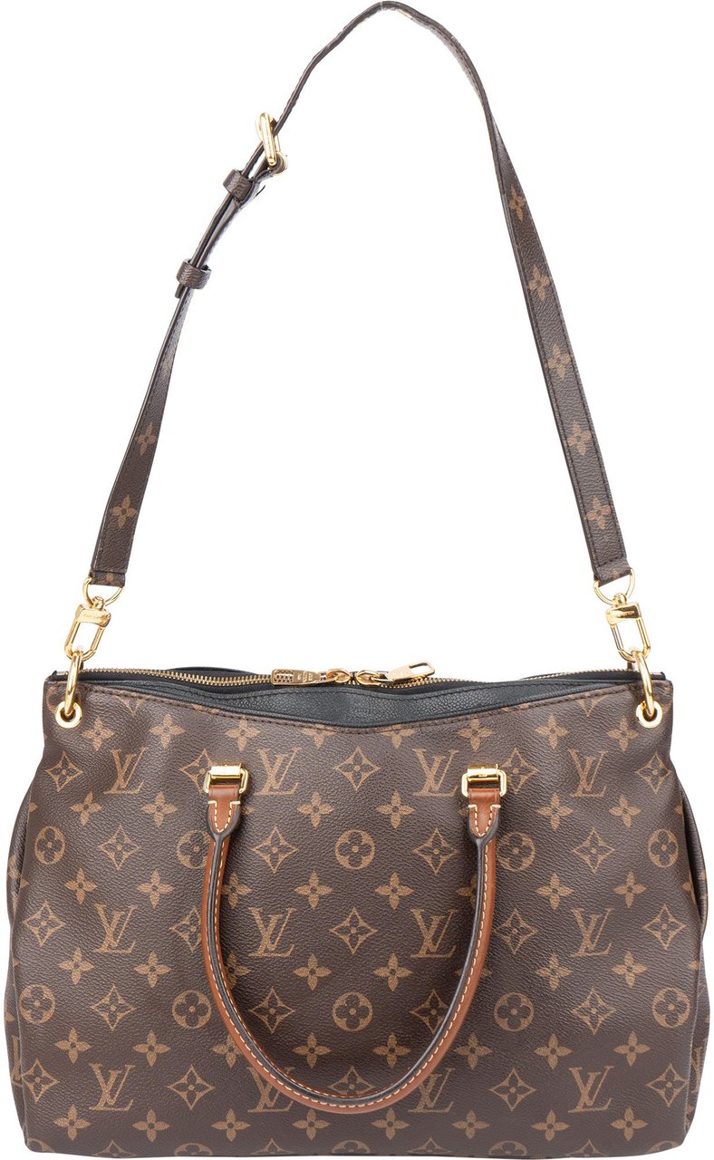 Louis Vuitton Louis Vuitton Canvas Monogram Pallas MM Handbag Bruin
