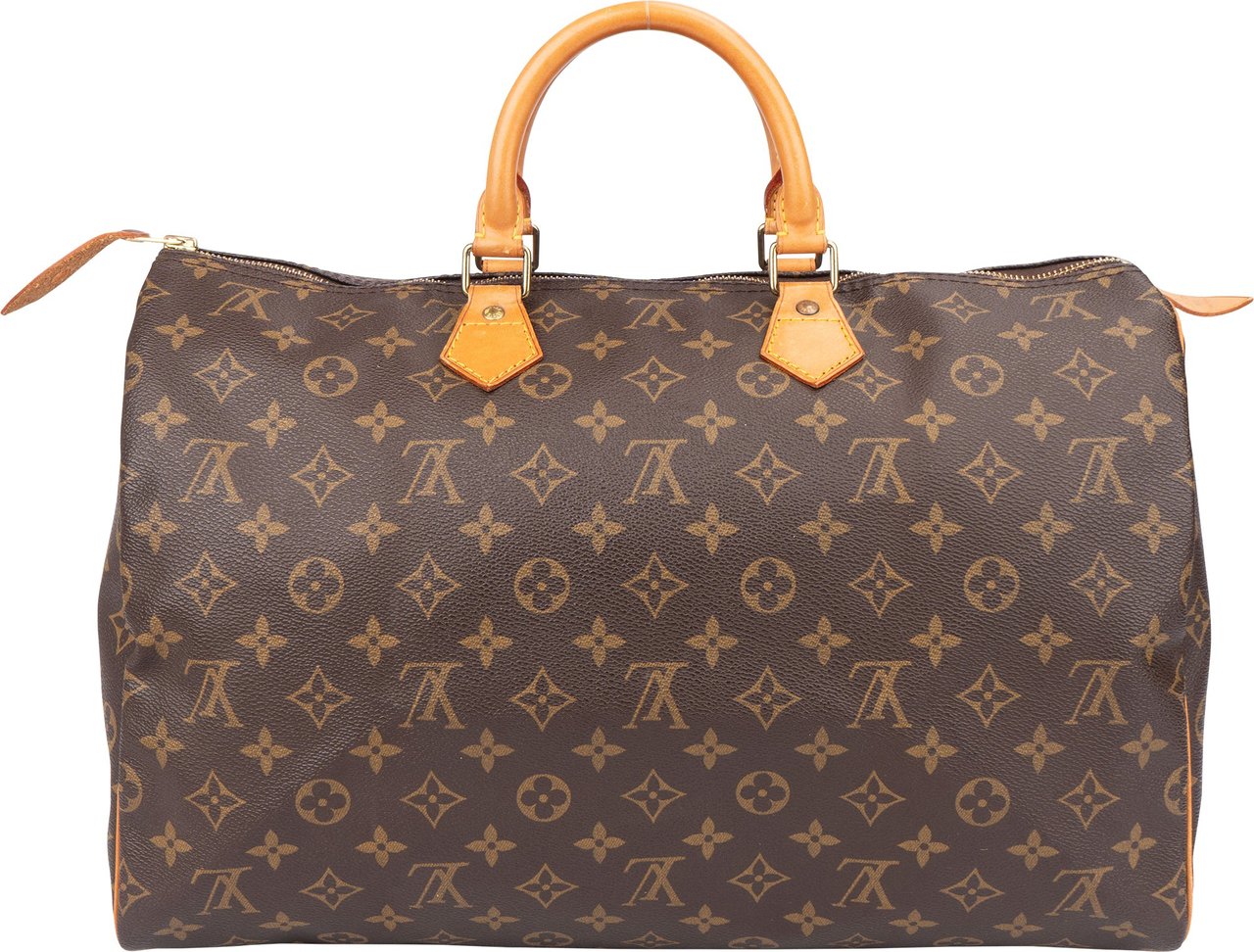 Louis Vuitton Louis Vuitton Canvas Monogram Speedy 40 Handbag Bruin
