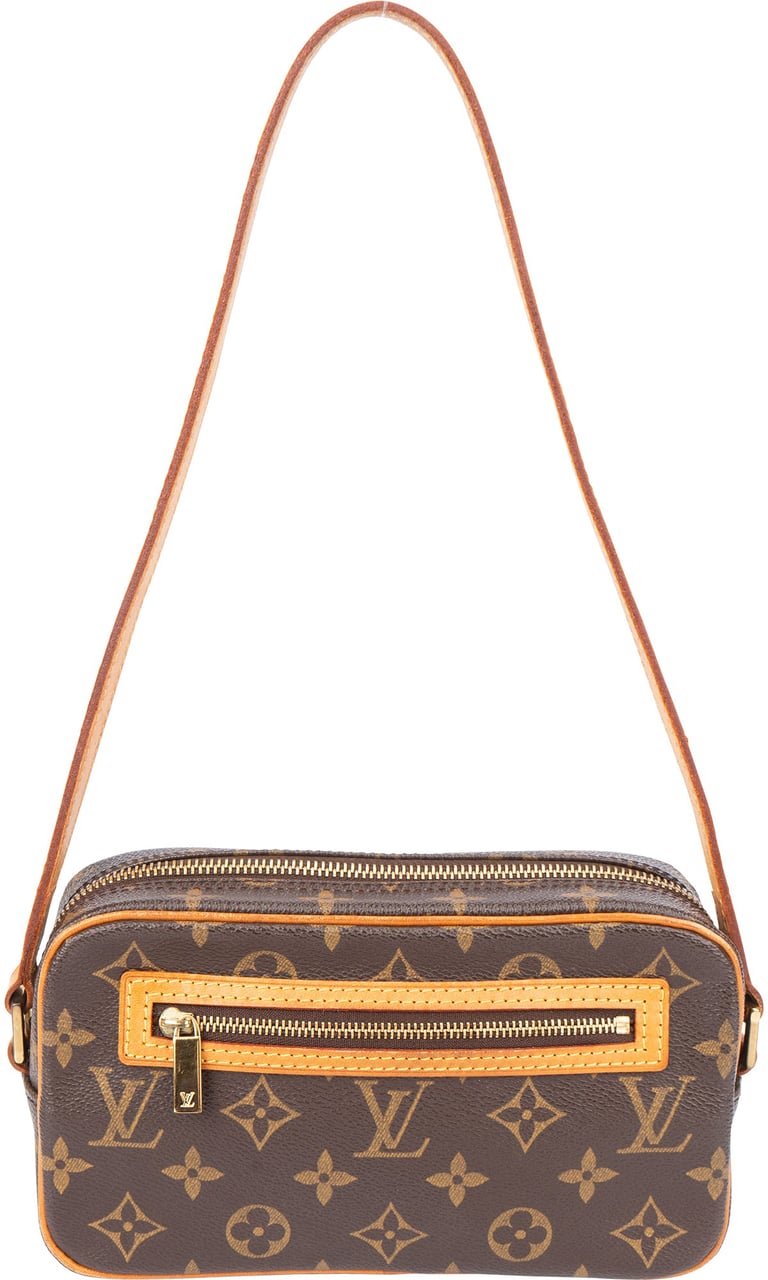 Louis Vuitton Canvas Monogram Pochette Cite Shoulder Bag Bruin