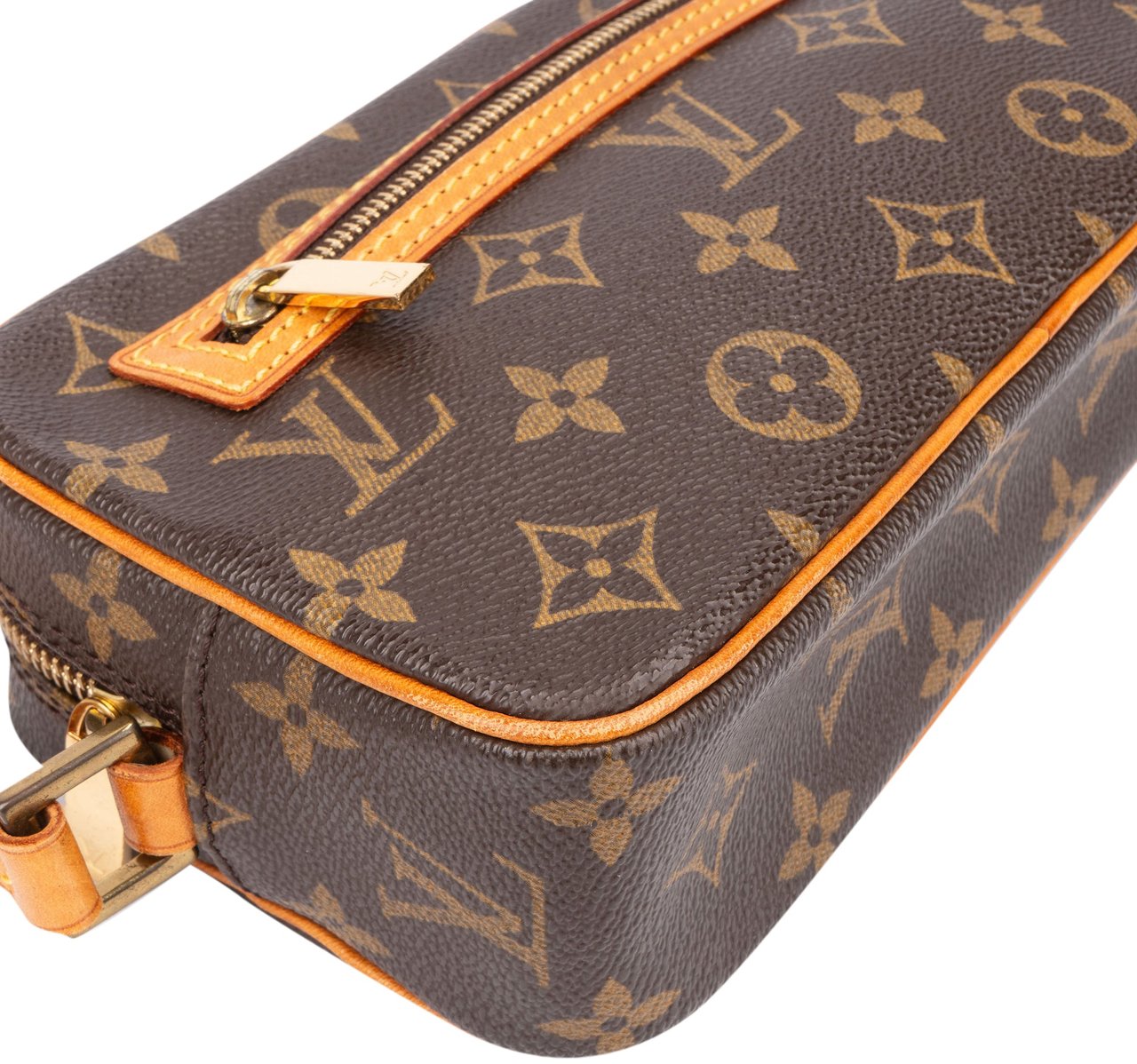 Louis Vuitton Canvas Monogram Pochette Cite Shoulder Bag Bruin