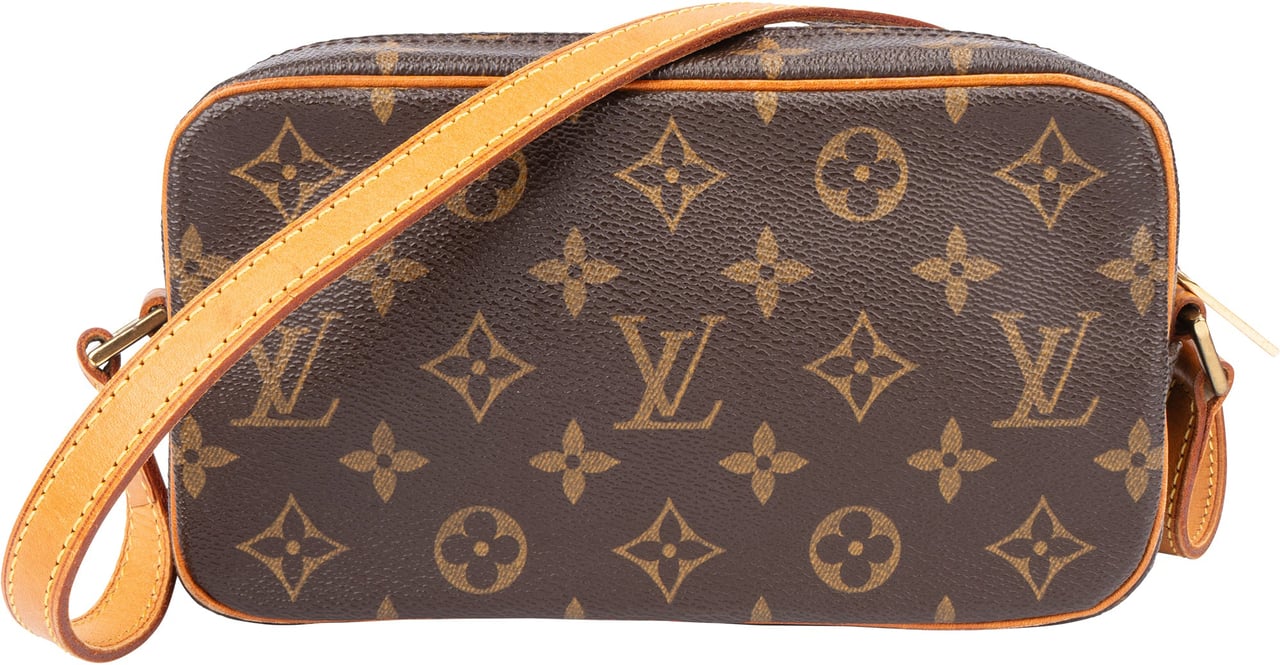 Louis Vuitton Canvas Monogram Pochette Cite Shoulder Bag Bruin