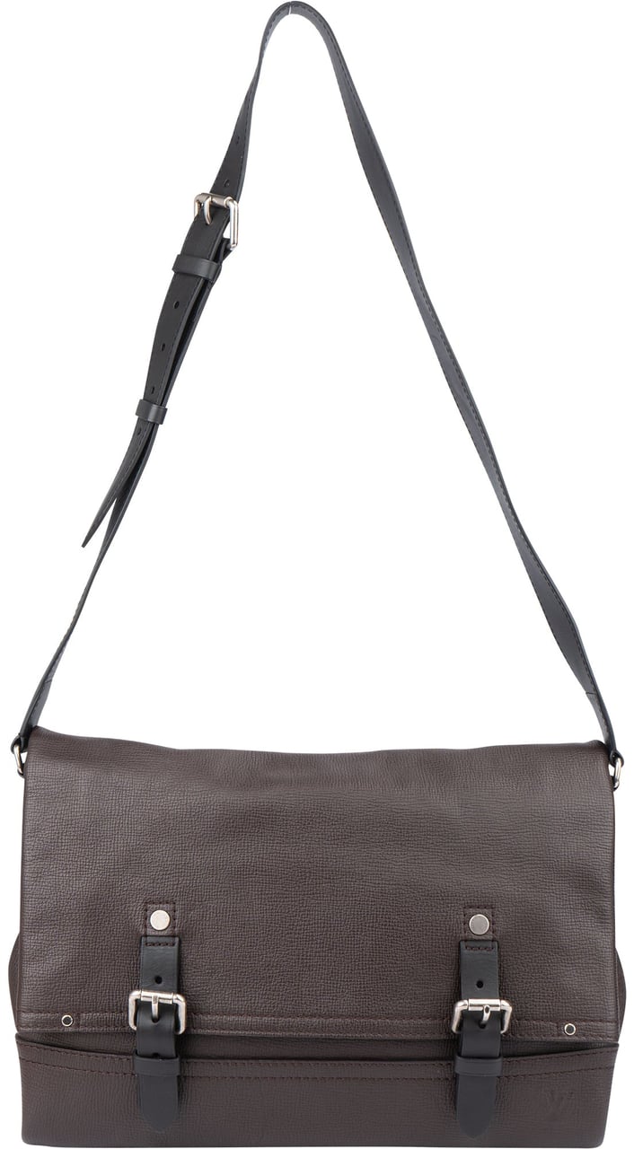 Louis Vuitton Louis Vuitton Utah Leather Canyon MM Crossbody Bag Bruin