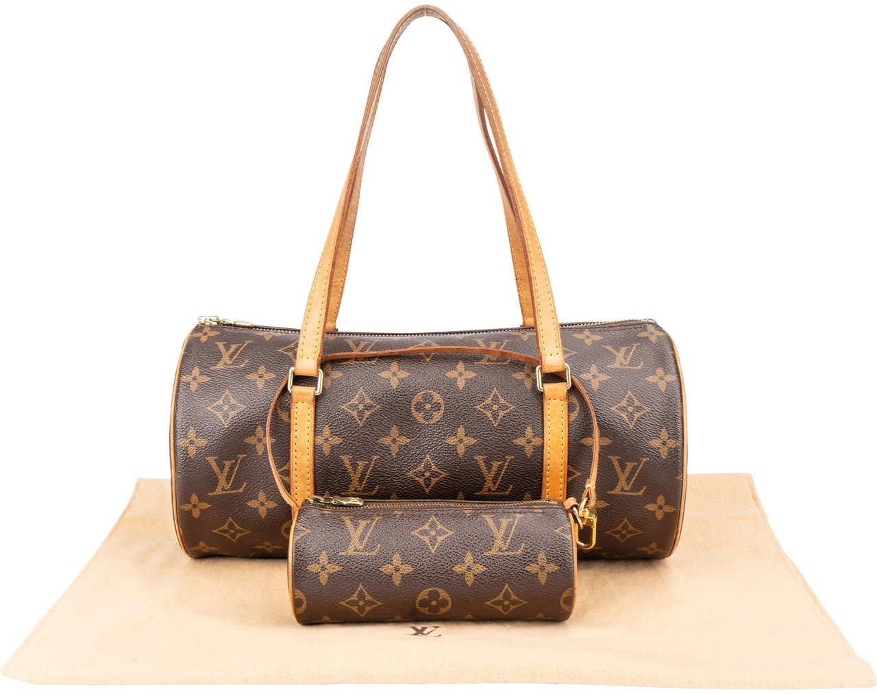 Louis Vuitton Louis Vuitton Canvas Monogram Papillon Set Handbag Bruin